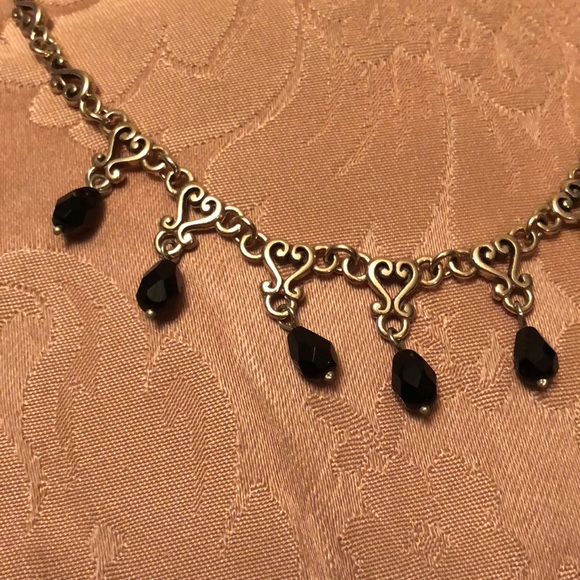 Brighton VIVALDI black crystal drop necklace - Picture 2 of 8